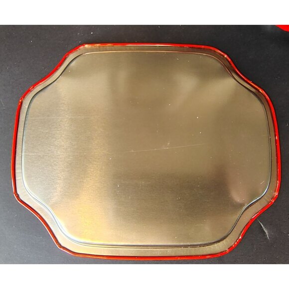 Vintage Set of 4 Tis the Season Christmas Canope Appetizer Trays, Cardinal Bird - Picture 5 of 5